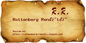 Rottenberg Renátó névjegykártya